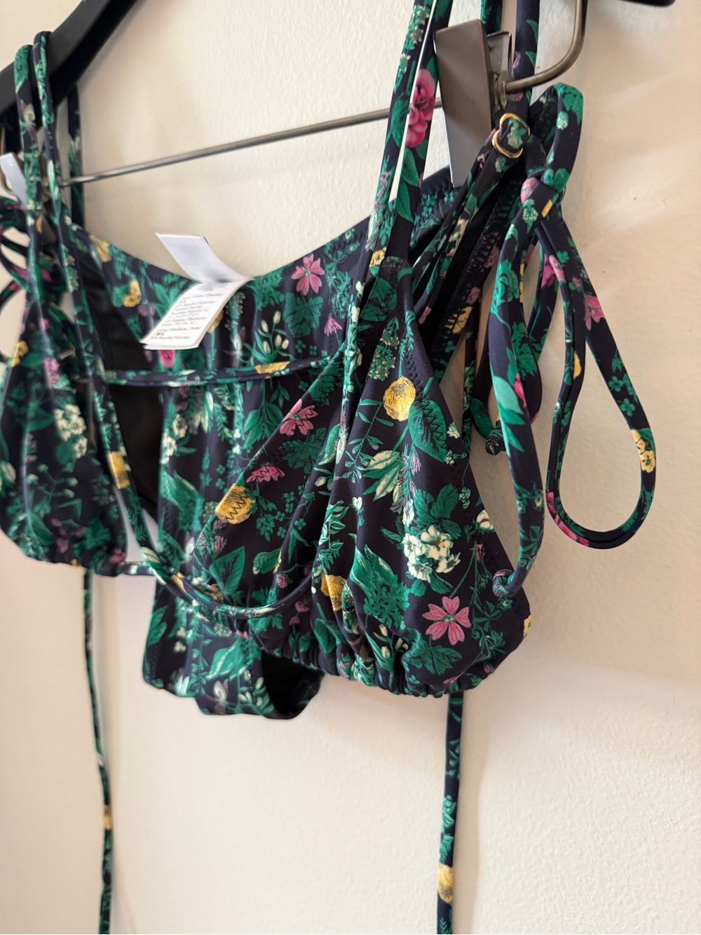 J. Crew Reimagined Floral string bikini set